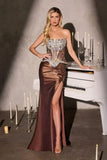Lenora Gown Fitted Crystal Corset Dress