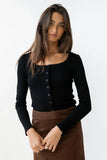 Pura Knit Top in Black