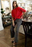 Leah Knit Cardigan in Red FINAL SALE