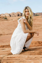 Seraphina Eyelet Midi Dress FINAL SALE