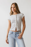 Trisha Striped Top in Blue