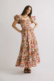 Robbie Floral Midi Dress in Pink FINAL SALE
