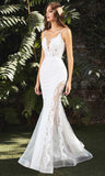 LUCILLE GOWN MERMAID ILLUSION BRIDAL GOWN OFF WHITE