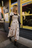 Cece Smocked Embroidered Dress FINAL SALE