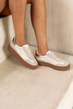 Steve Madden Dodge Platform Sneakers in Bone FINAL SALE