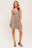 TOO SWEET LEOPARD PRINT MINI DRESS