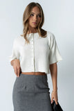 Macey Knit Sweater in Cream