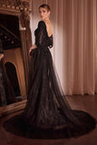 Liesel Gown LONG SLEEVE LACE FITTED DRESS OVERSKIRT