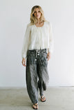 Taylor Sheer Blouse in Ivory FINAL SALE