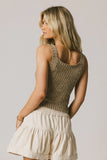 Luna Knit Tank Top in Taupe FINAL SALE