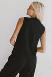 Eslyn Oversized Vest in Black FINAL SALE