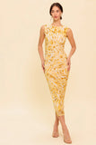 Wild As Ever Power Mesh Cheetah Print Bodycon Midi Dress