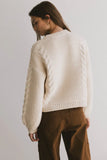 Zaidee Knit Sweater in Beige FINAL SALE