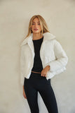 Violet Cloud Puffer Jacket