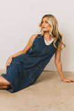 Camry Overall Dress in Dark Wash FINAL SALE