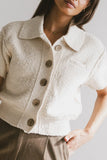 Hayes Knit Cardigan in Cream FINAL SALE