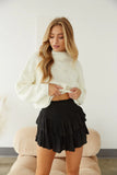 Day Tripper High Rise Tiered Ruffle Skort
