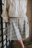 Katherine Plaid Shorts in Black