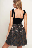 CELEBRATION NIGHT VELVET MINI DRESS