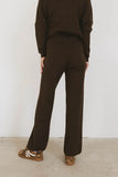 Jesse Waffle Knit Pants in Brown FINAL SALE