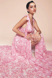 EDEN GOWN ROSE TIE STRAP A LINE FLORAL PRINTED SKIRT