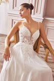Avianna Gown Floral Lace A Line Chiffon Dress