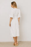 Nadia Midi Dress in Cream FINAL SALE