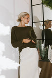 Azura Knit Sweater in Green FINAL SALE