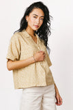 Xiomara Floral Button Up in Yellow FINAL SALE