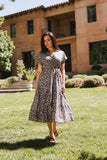 Ayda Leopard Midi Dress FINAL SALE