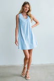 Luka Mini Dress in Blue