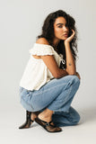 Casey Relaxed Top in Cream FINAL SALE