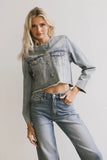 Marlowe Cropped Denim Jacket FINAL SALE