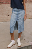 Aliza Denim Midi Skirt