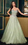 AUGUSTINE GOWN STRAPLESS GOTHIC BALL GOWN