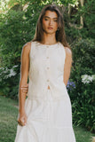 Andie Embroidered Button Up FINAL SALE