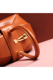 Womens Knotted Cherry Top Handle Clutch in Genuine Leather