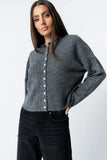 Maci Cardigan in Charcoal FINAL SALE