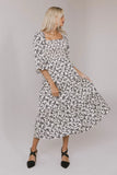 Kiran Floral Midi Dress in Cream FINAL SALE