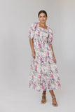 Luciana Floral Smocked Midi Dress FINAL SALE