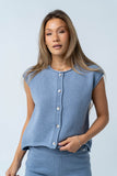 Paige Knit Sweater in Blue