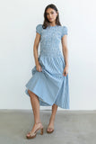 Opal Gingham Maxi Dress in Blue