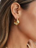 Molten Metal Hoop Earrings