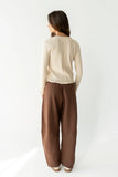 Maribel Barrel Sweatpants in Brown FINAL SALE