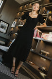 Miley Bubble Texture Dress in Black FINAL SALE