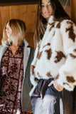 Ollie Cropped Faux Fur Coat