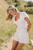 Kaia Button Front Blouse FINAL SALE