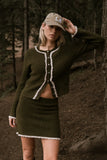 Remy Contrast Mini Skirt