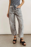 Jocelyn Barrel Jeans in Grey FINAL SALE