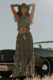 Aailyah Smocked Maxi Skirt